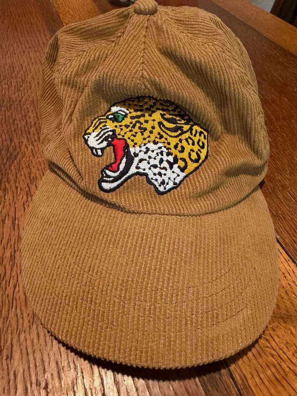 Snakebootz Corduroy Tiger Snapback Hat Tan